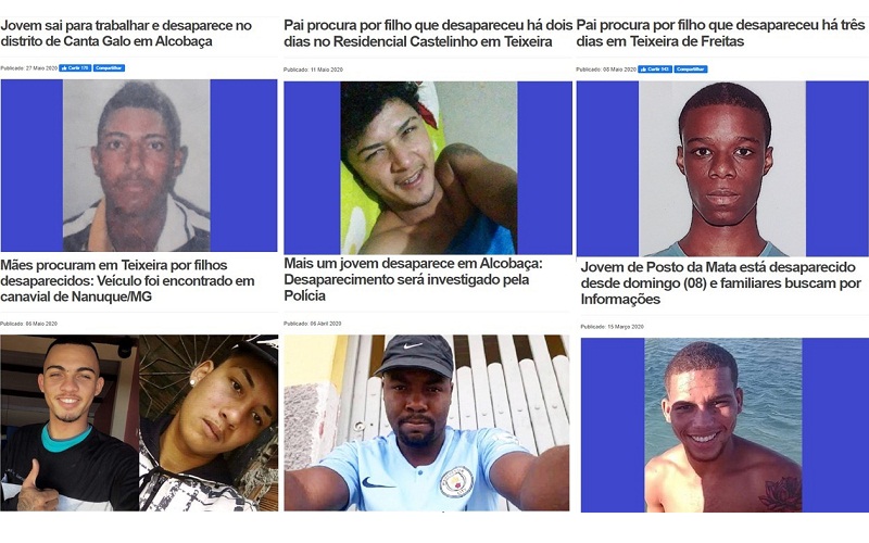 Desaparecidos em Teixeira e região podem ser vítimas de possíveis ...