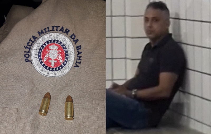 Falso policial militar é detido em Teixeira de Freitas com munições e uniforme da PM