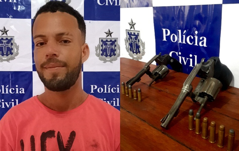 Acusado de decepar a cabeça de desafeto no Distrito de Rancho Alegre é preso em Teixeira pela Polícia Civil de Caravelas