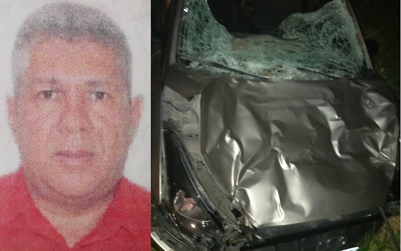 Morre no HMTF o vice prefeito de Nova Viçosa Milton Rodrigues, vítima de acidente com animal na pista na BA-698: Família vai 