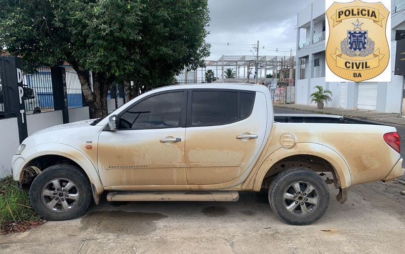 Polícia Civil recupera em Vereda caminhonete L200 que foi roubada no Espírito Santo