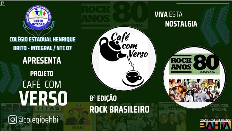 Projeto CAFÉ COM VERSO: Uma Viagem Musical pelos Anos 80 do Rock Brasileiro