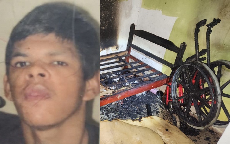 Homem com necessidades especiais morre em incêndio no interior de residência em São José de Alcobaça