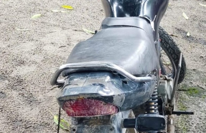 CIPE/Mata Atlântica recupera motocicleta com numeração suprimida em Cumuruxatiba